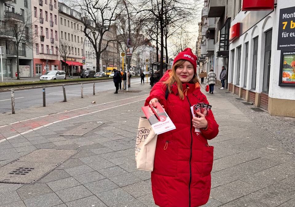 Weihnachtlicher Infostand